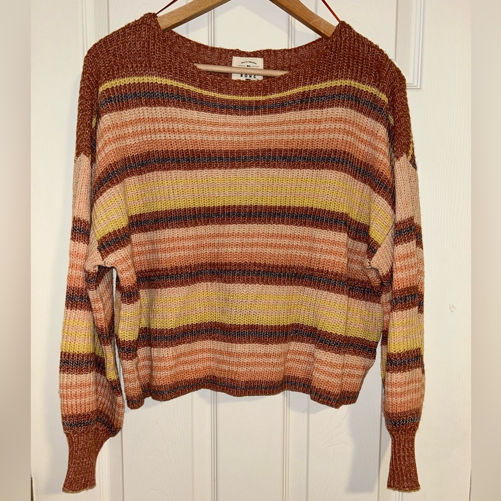 Billabong Multicolor Striped Knit Sweater
